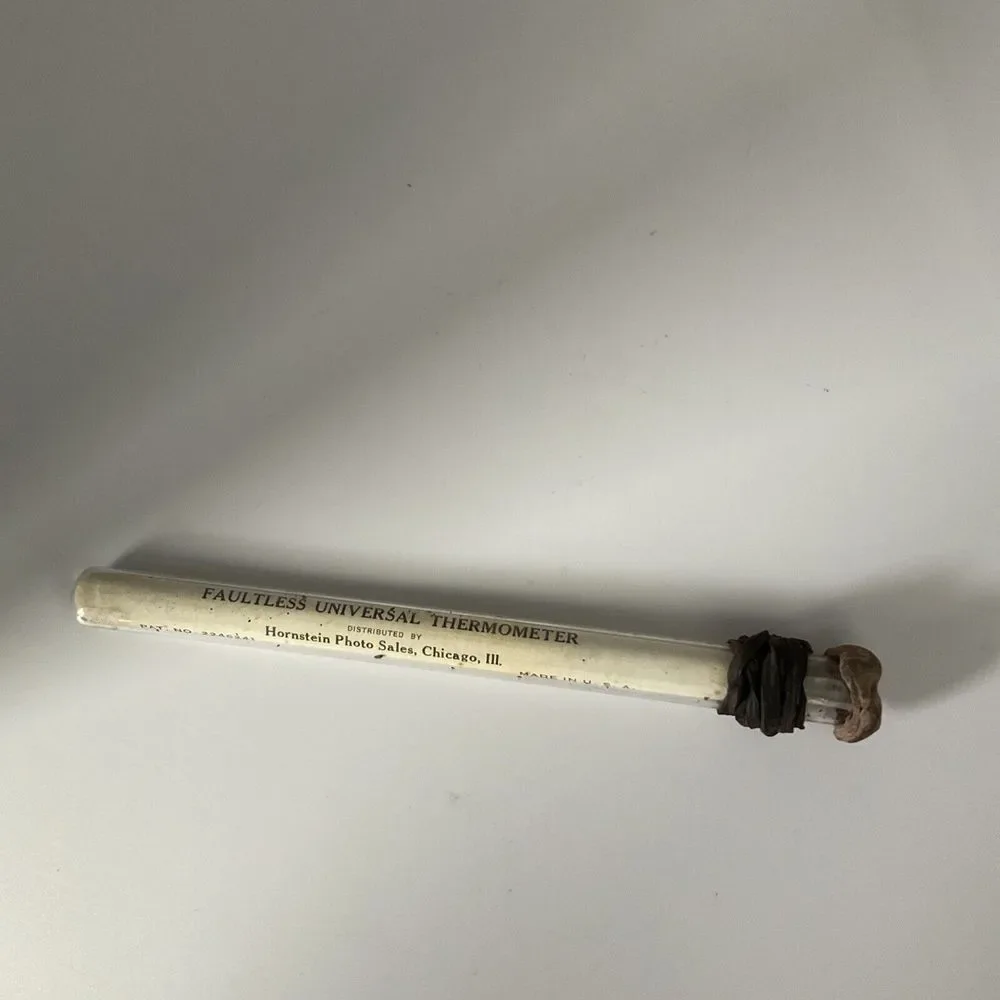 Vtg Hornstein‎ Photo Sales Glass Stirring Rod Thermometer Photography Darkroom